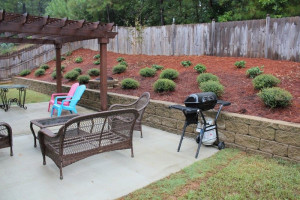 Usable space created at small backyard