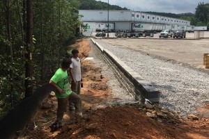 Retaining Wall For Fed Ex