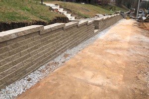 Retaining wall installed in Birmingham Al