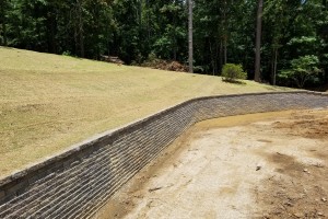Constructed the retaining wall in Indian Springs, Al